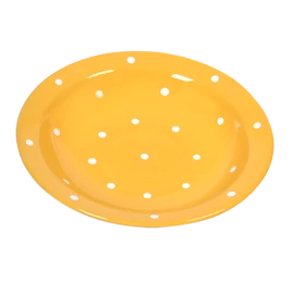 Napsárga, fehér pöttyös - Mélytányér 